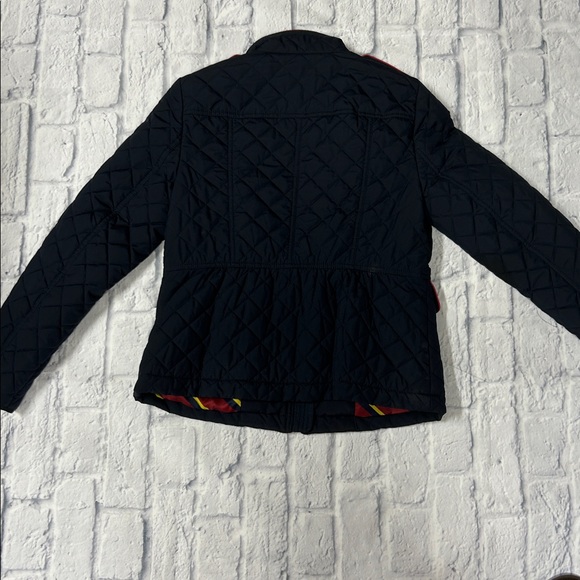 Talbots Navy Quilted Utility Jacket with Red Accents - Picture 6 of 6